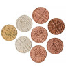 Kožený měšec s 8 Vikingskými mincemi